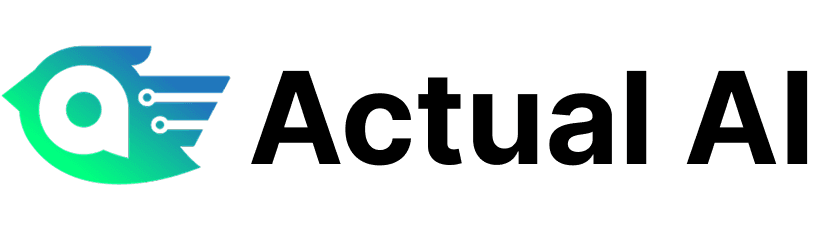 Actual AI logo, colored on light